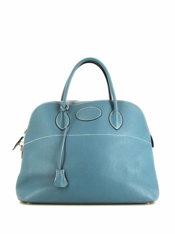 Hermès Pre-Owned - Bolide 35 handbag - women - Leather/Leather - One Size - Blue