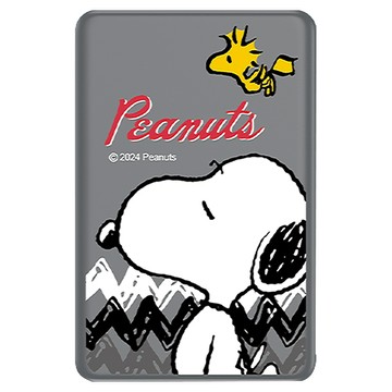 PEANUTS 史努比 PD超薄磁吸無線快充行動電源 5000mAh Type-C 20W 102 x 66 x 8.2mm 108g  PSN-140  瞇眼款