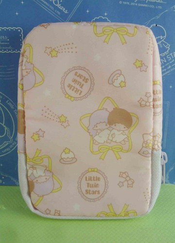 【震撼精品百貨】Little Twin Stars KiKi&LaLa 雙子星小天使 收納袋 粉 附帶 震撼日式精品百貨