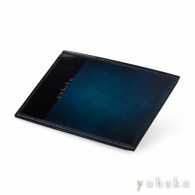 Yuhaku ユハク ルチェ エ オンブラ 定期入れ パスケース ブルー 本革 ベビーキップスキン 通販 Lineポイント最大0 5 Get Lineショッピング