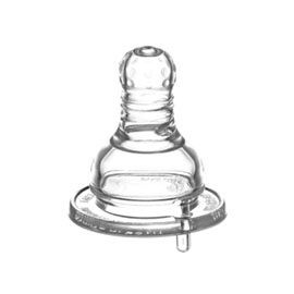 KU KU 酷咕鴨 防脹氣母乳型奶嘴(2入)-標準圓孔S【悅兒園婦幼生活館】