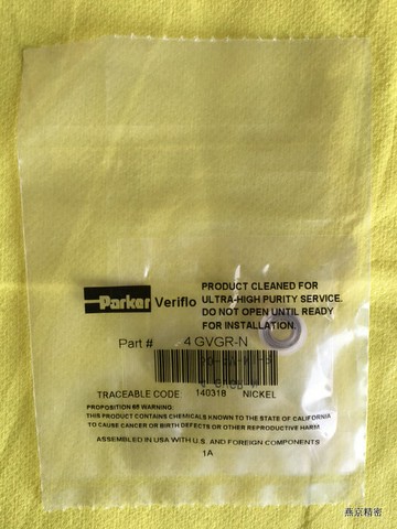 Parker 4GVGR-N 派克 鎳密封墊片 1/4 VCR 50-4V-N1-R 3320-01024