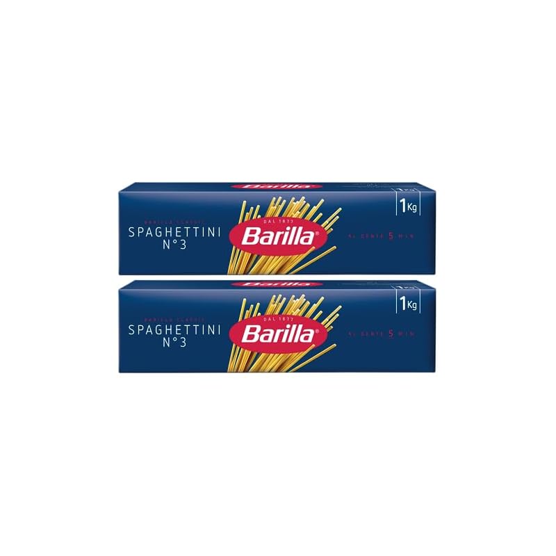 BARILLAバリラ パスタ スパゲッティ No.3 (1.4mm) 1kg2個 [正規輸入品] イタリア産