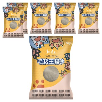 Pet Feed Shop 毛孩王 粗貓砂  尤加利味  5kg  6包