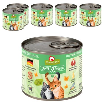 GranataPet 葛蕾特 幼貓 精緻食光主食罐系列 貓罐 0號  禽肉  200g  6個