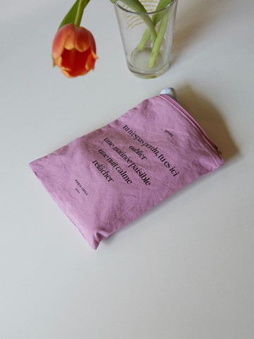 Premium Washed Cotton Vintage European Pouch [Lilac]
