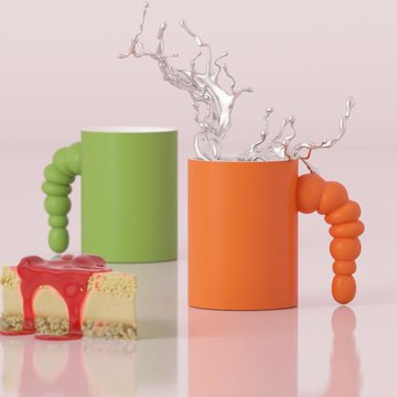 [空之喵喵]馬克杯高顏值情侶杯子設計 感小眾大容量陶瓷水杯禮盒