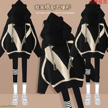 【新品促銷】溫柔系穿搭女 韓版 時尚氣質設計感 毛衣 休閒褲 九分褲 長褲 運動褲 長袖上衣