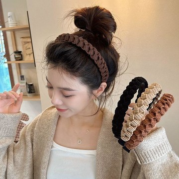 臺灣嚴選美拉德~秋冬高級感發卡髮箍女款2025新款高顱頂洗臉壓發頭箍髮飾