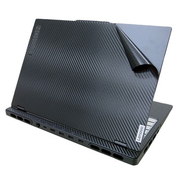 【Ezstick】LENOVO Legion Pro 7 16IRX9H 筆電機身貼｜黑色卡夢紋｜上蓋+鍵盤週圍+底部貼