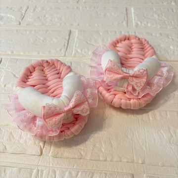 嬰兒 蓬鬆 布草鞋 1 歲 抓周 節句 生日 布草履 粉色