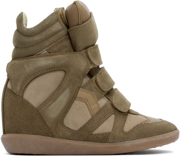 Isabel Marant 灰褐色 Bekett 高帮运动鞋