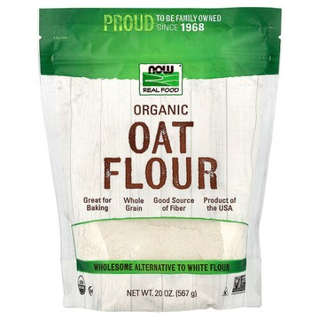 NOW Foods, Real Food, Organic Oat Flour, 20 oz (567 g)