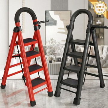 【加厚防滑】摺疊人字梯 家用梯 摺疊梯 工程梯 加厚鋁合金 多功能伸縮 防滑踏板 三四五六步可選 家裝維修必備