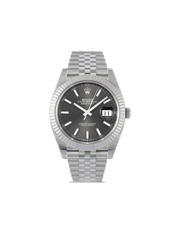 Rolex - 2023 unworn Datejust 41mm - unisex - Sapphire/stainless steel/White Gold - One Size - Grey