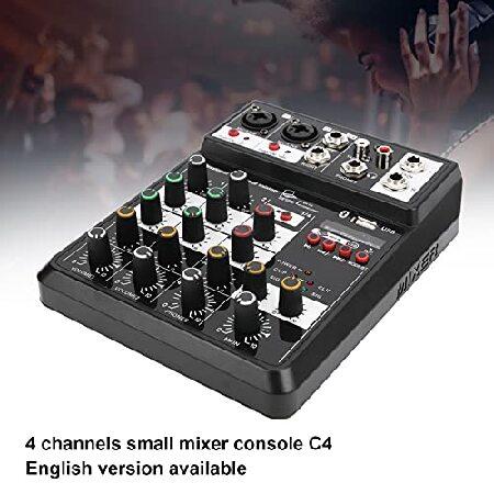 Dilwe Mini Audio Mixer, USB Audio Compact Mixer, DSP Mixing Console Mixer Sound Channel with Sound Board for PC Recording Singing