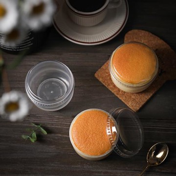 耐高溫一次性烘焙果凍布丁杯奶凍慕斯酸奶杯胖胖杯冰淇淋塑料罐子