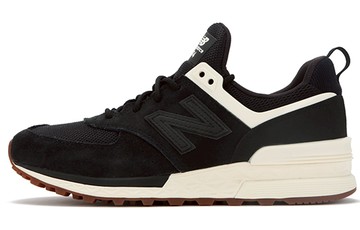 WMNS NEW BALANCE 574 BLACK WHITE BROWN