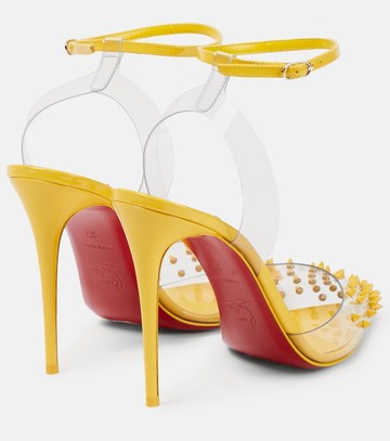 Christian Louboutin Spikoo 100 PVC and leather pumps