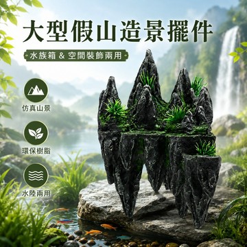 【台灣出貨】大型假山造景｜水族造景｜水族擺件｜魚缸裝飾｜水族裝飾品
