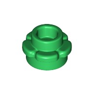 圓形平板 1x1 綠色 24866