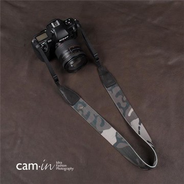 cam-in棉織迷彩款微單單反相機背帶適用尼康佳能攝影肩帶cam1000