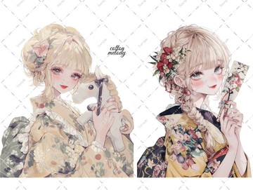 原創貼紙 no.7825 人物貼紙 原創貼紙 女孩貼紙 原創人物貼紙