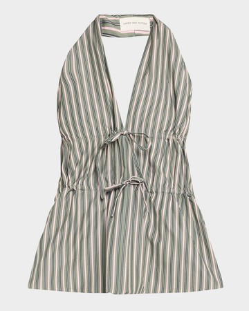 Ceana Striped Tie Halter Top