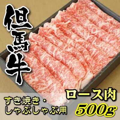 ふるさと納税 新温泉町 但馬牛　ロースすき焼き・しゃぶしゃぶ用 500g