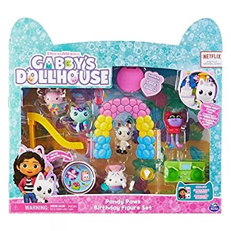 Gabbys Dollhouse Pandy Paws Birthday Figure Set＿並行輸入品