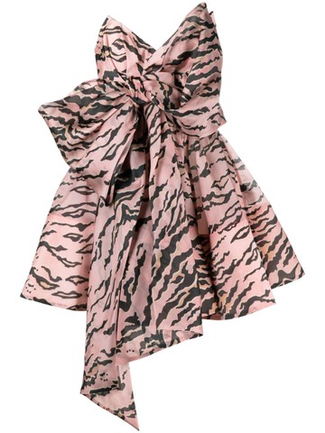 ZIMMERMANN - Matchmaker oversize-bow minidress - women - Silk - 4 - Pink