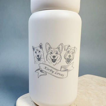 不鏽鋼保溫馬克杯 辦公室保溫杯 隨行杯 人像寵物 來圖客製