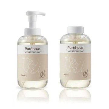 Puréhous 燕麥親膚奶瓶清潔慕斯｜500ml ｜1罐1補【佳兒園婦幼生活館】