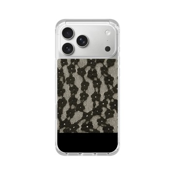 iPhone 17 Pro Max ClearX (MagSafe 兼容) 晶透白 - Pattern Play - 暗夜蕾絲