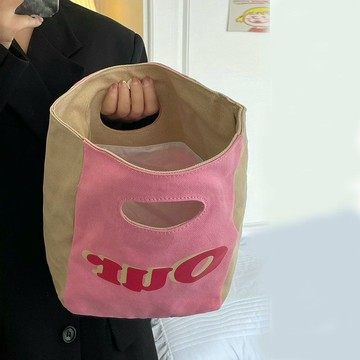 化妝包 旅行化妝包 分層化妝包 小衆設計可愛手拿包託特包休閒通懃飯盒包粉色化妝包手提收納包女 ORB0