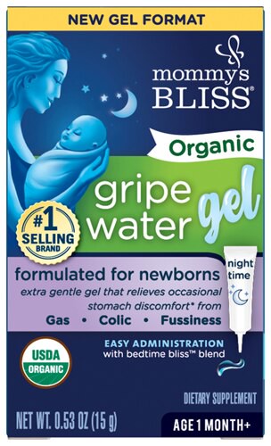 Mommy's Bliss Organic Baby Gripe Water Gel Nighttime 0.53 oz