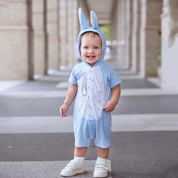 英倫風情短袖兔裝