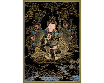 真實的上師唐卡畫作 | 西藏藝術  促進和平與啟迪