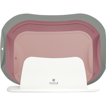 Doble 不留刀痕砧板組 (小號鮭魚粉 + 中號乾燥玫瑰 + 大號卡其色 + ABS支架)  1組  大砧板 + 中砧板 + 小砧板 + 砧板架