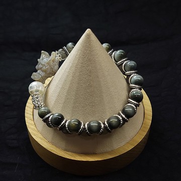 Six Cats 暗夜守護-龍吐珠 水晶手鍊 禮物