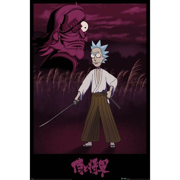 【瑞克和莫蒂】武士瑞克- (SAMURAI RICK) – 英國進口海報 Rick and Morty