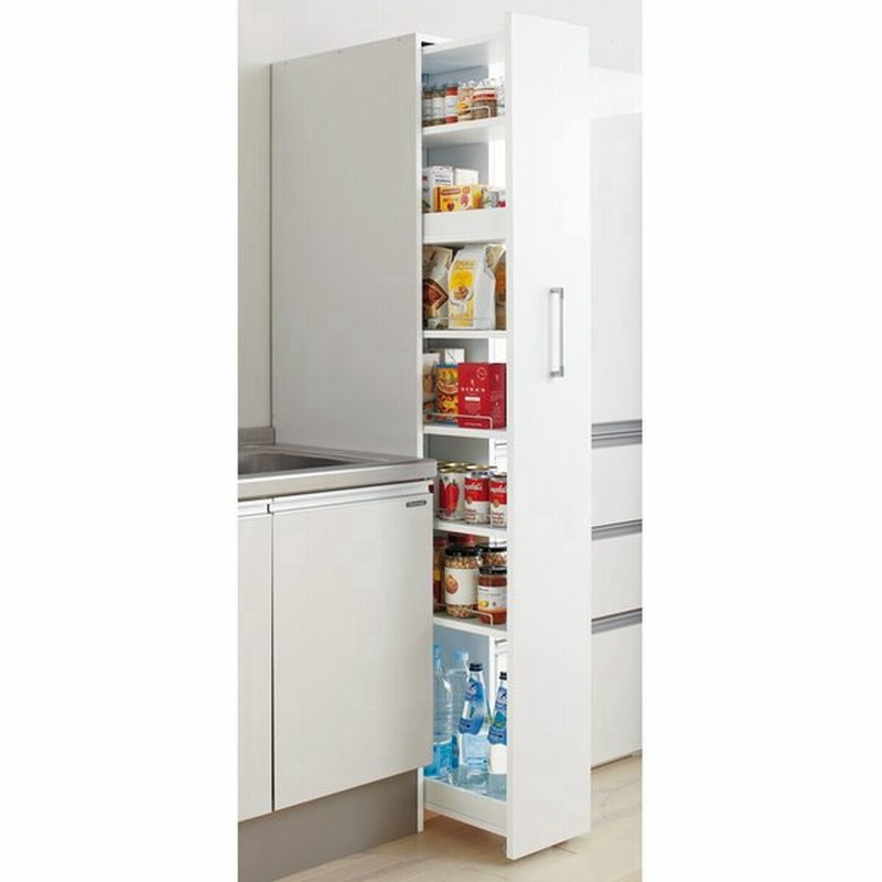 家具 収納 キッチン収納 食器棚 キッチンストッカー 食品ストッカー 頑丈ボックス付きすき間ワゴン 奥行45cmタイプ 幅25cm 通販 Lineポイント最大0 5 Get Lineショッピング