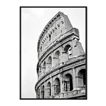 羅馬競技場  黑白框畫  70 x 50cm  黑色