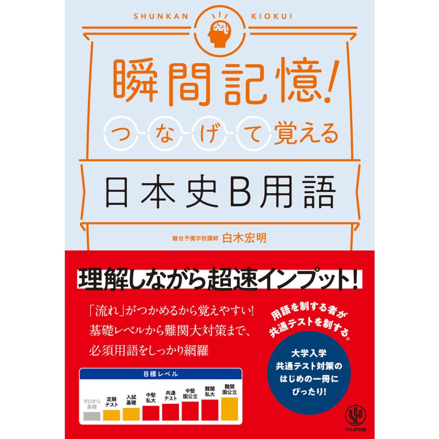 瞬間記憶! つなげて覚える日本史B用語 電子書籍版   著:白木宏明