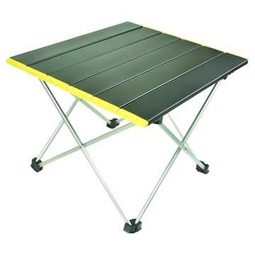 RHINO 犀牛 超輕鋁合金露營折疊桌M  高強度鋁合金  堅固耐用  M(40 x 34.5 x 29cm)  黑色 + 黃色