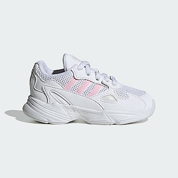 Adidas Falcon EL I [IF1102] 小童 運動休閒鞋 嬰幼童鞋 彈性鞋帶 透氣 舒適 白粉