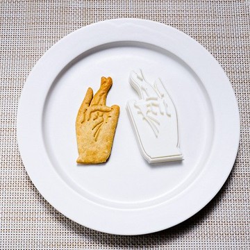 佛像手：思考手（餅乾模/餅乾模）