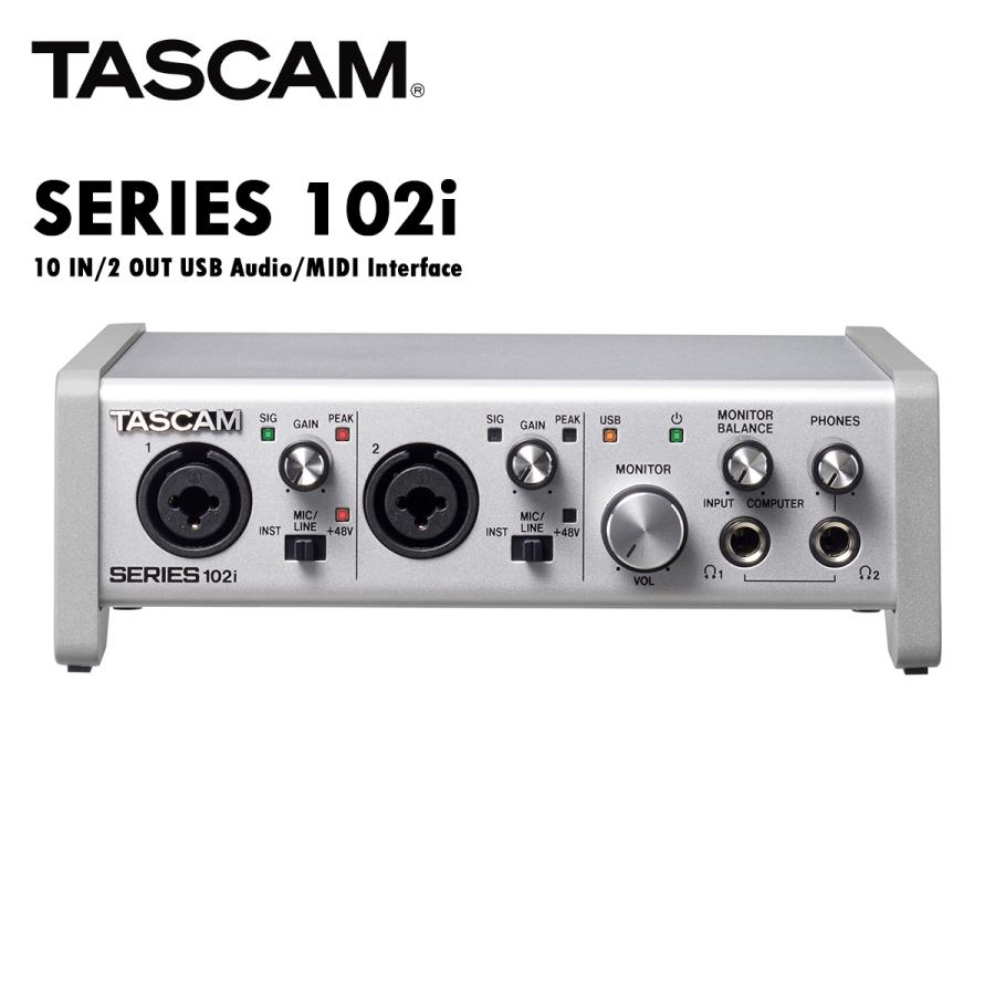 TASCAM SERIES 102i USB Audio MIDI Interface │ オーディオインターフェイス