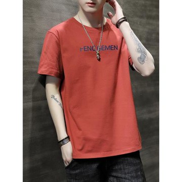 純棉短袖t恤男夏天2025新款圓領全棉打底衫夏季半袖寬松潮流男生