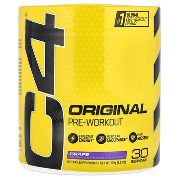 C4 / Cellucor, C4® Original，鍛鍊前配方，葡萄味，5.6 盎司（159 克）
